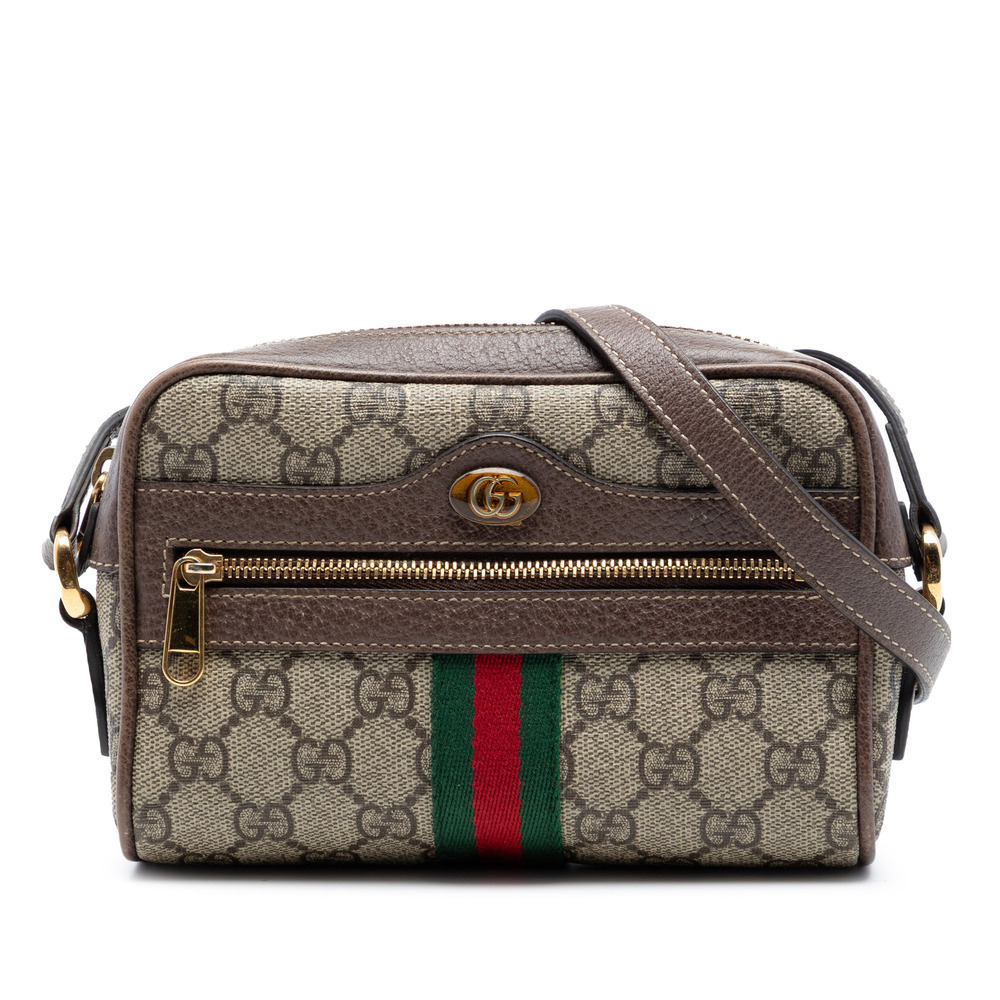 Pre-Loved Gucci Mini GG Supreme Web Ophidia Crossbody - Picture 1 of 7